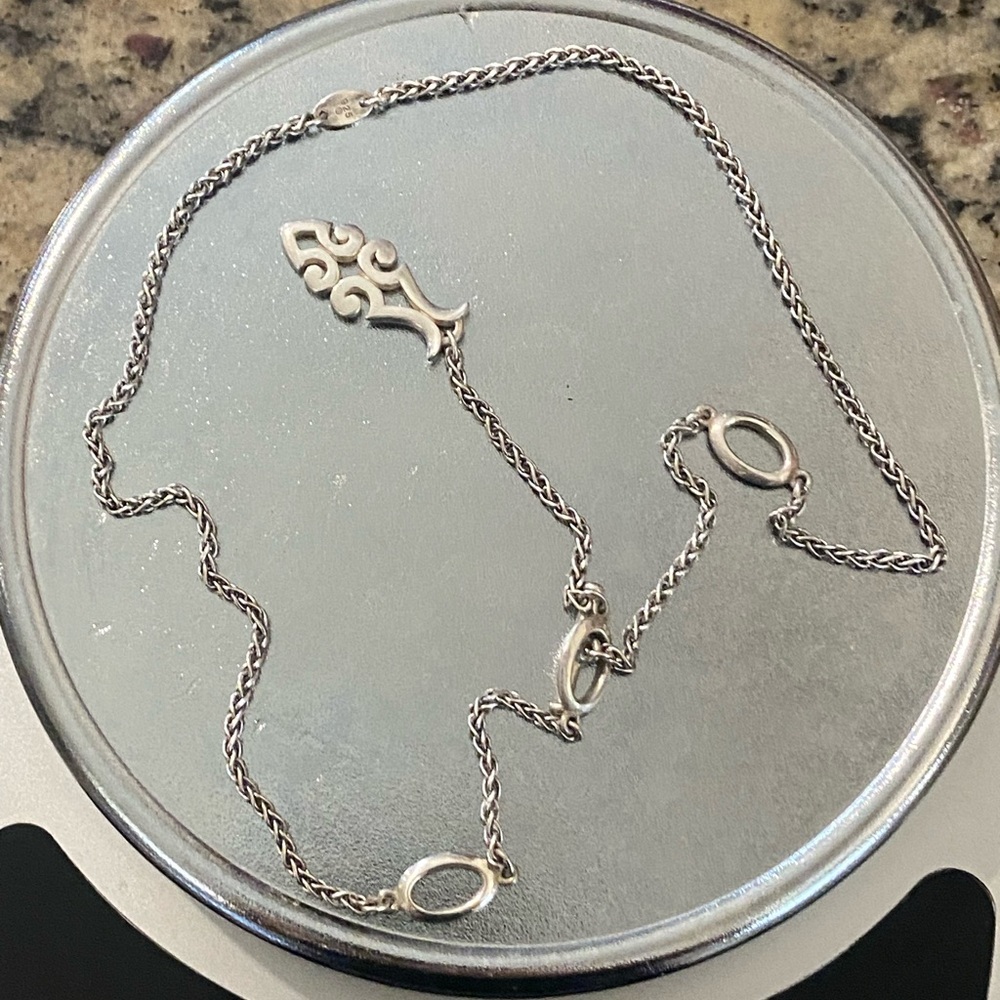 James Avery Silver Filigree Pendant Necklace